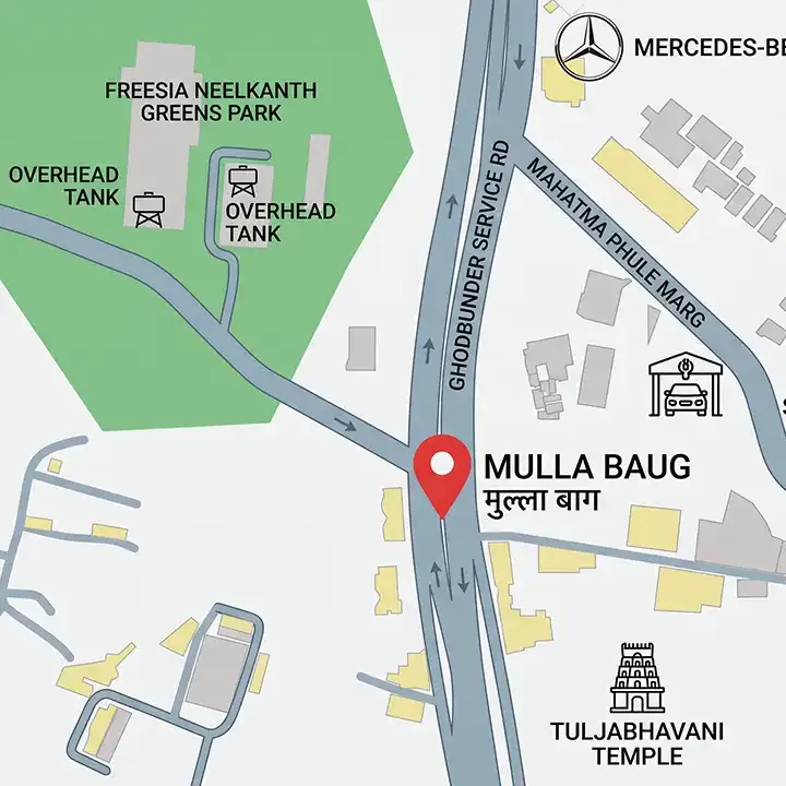 Godrej Manpada location map, Manpada